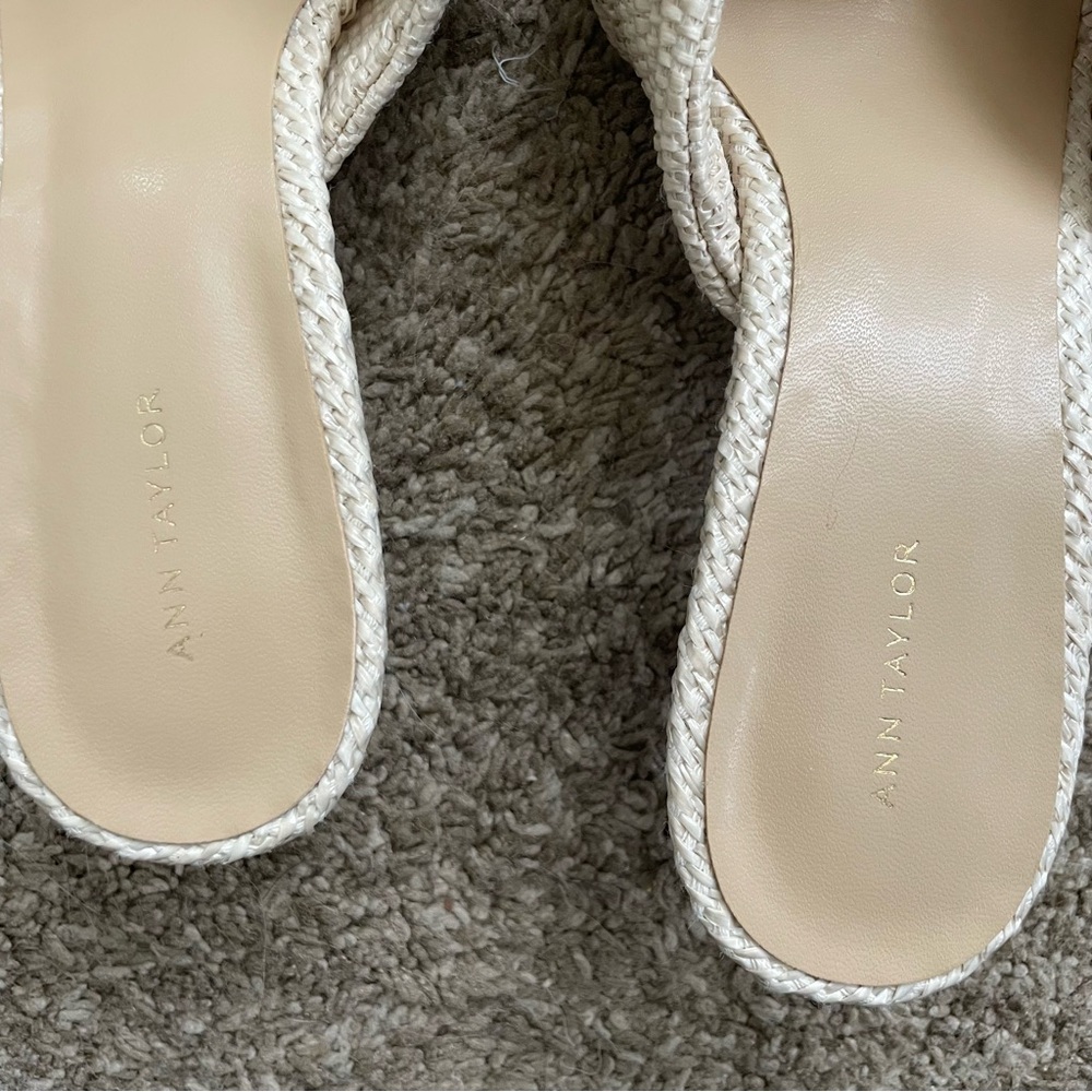 Ann Taylor Knotted Straw Sandals, 9, NWOT - Picture 5 of 8